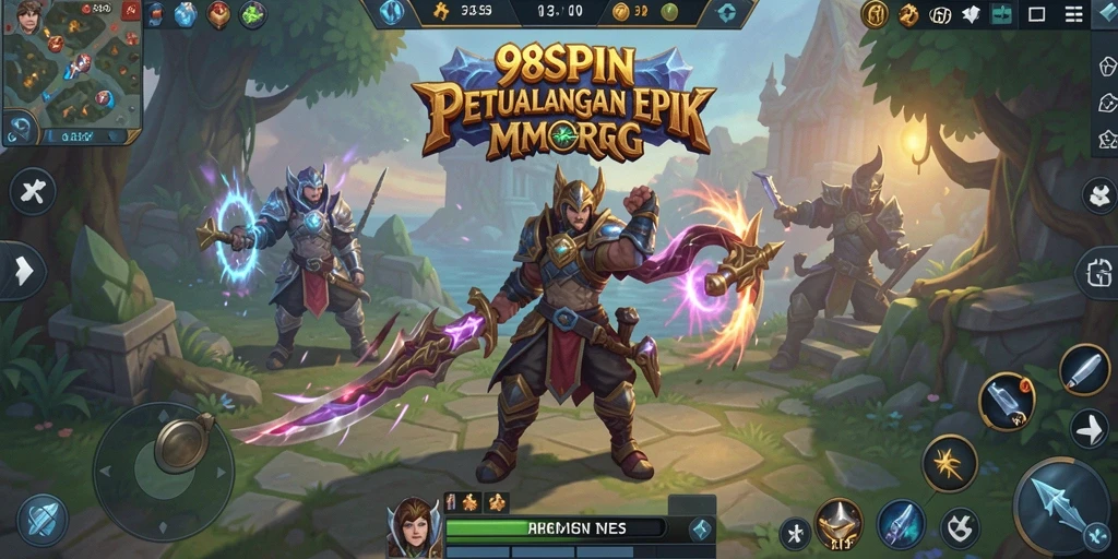 Screenshot permainan 98SPIN menampilkan aksi MMORPG yang seru.