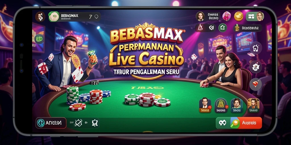 Gameplay Live Casino yang mendebarkan di BEBASMAX.
