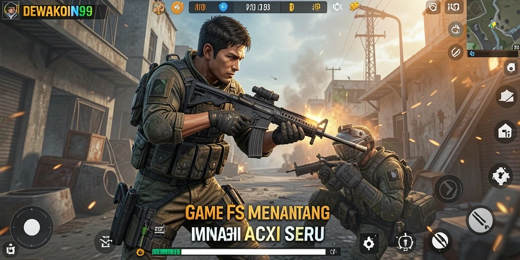 Gameplay seru dan menantang di DEWAKOIN99 dengan aksi FPS yang mendebarkan.