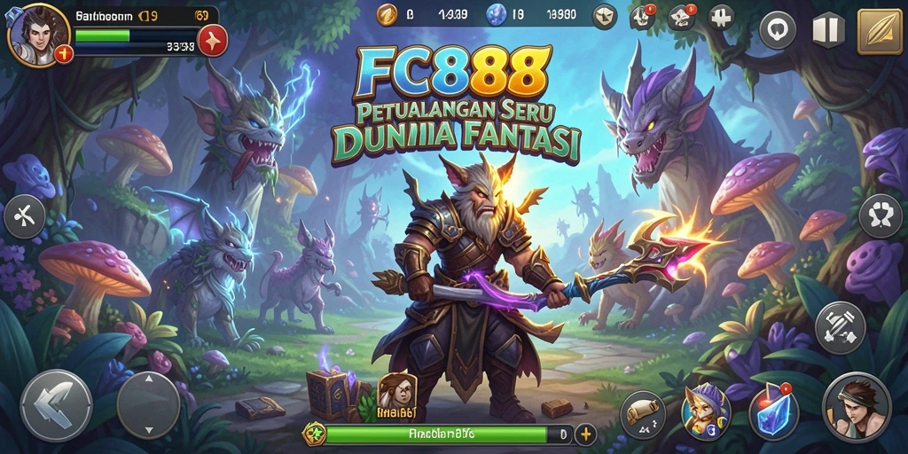 Tampilan gameplay yang memukau dalam petualangan FC888.