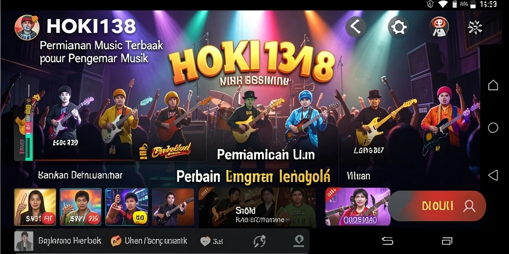 Tampilan HOKI138 yang menampilkan gameplay musik yang seru dan interaktif.