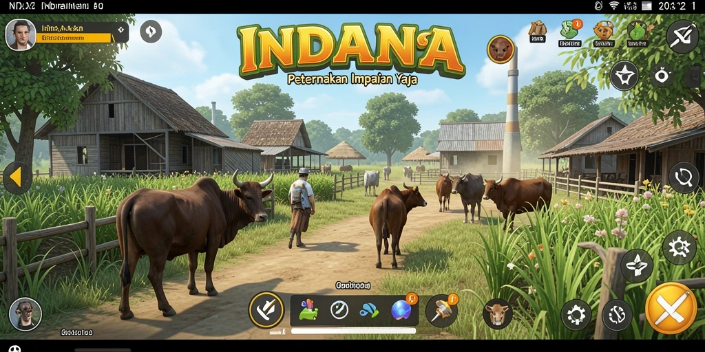 Tampilan menarik dari gameplay penuh warna INDAAA.