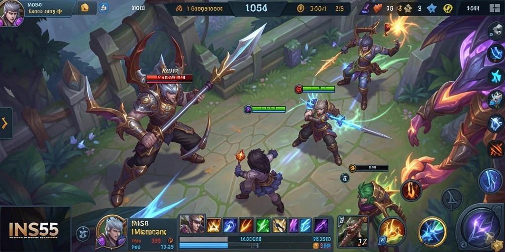 Tampilan gameplay seru dan menarik dari INS55.