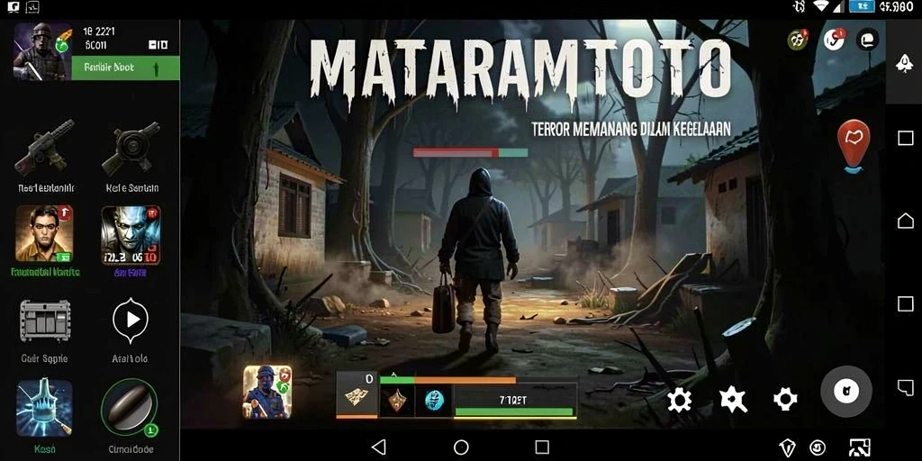 Tangkapan layar menampilkan momen menegangkan dalam game Horror.