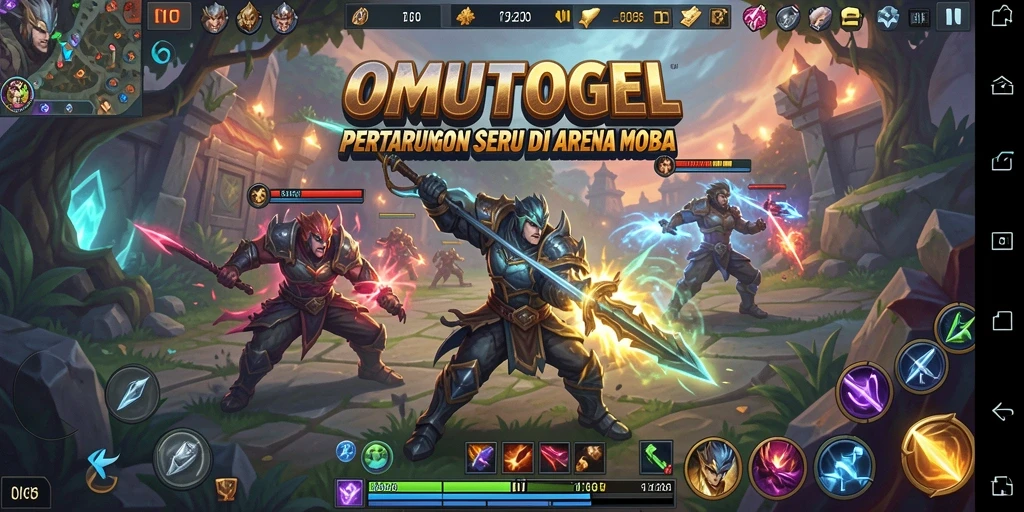 Gameplay seru dalam pertempuran tim di OMUTOGEL.