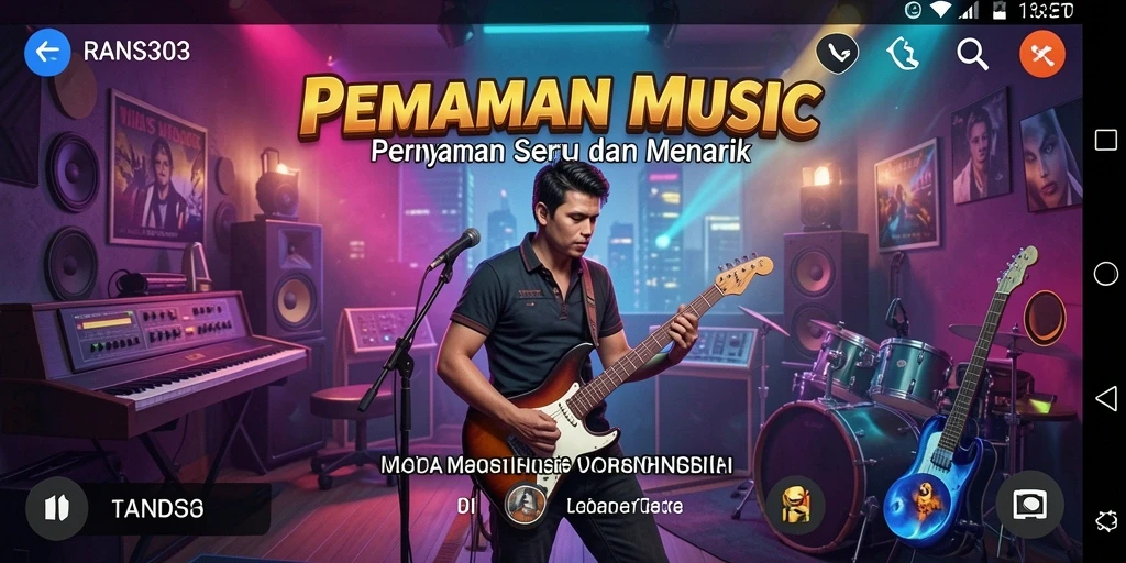 Tampilan gameplay RANS303 yang menampilkan tantangan musik seru.