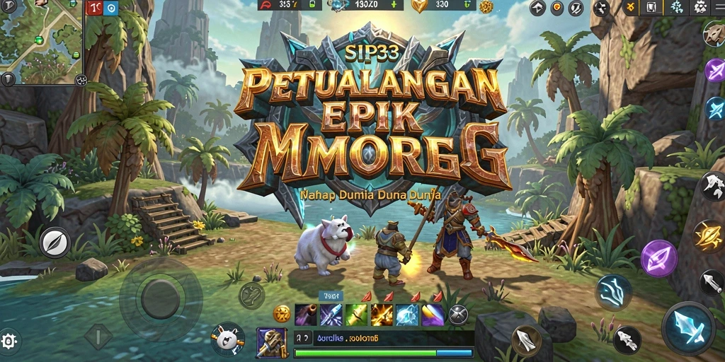 Screenshot SIP33 menampilkan aksi pertarungan yang seru dalam dunia MMORPG.