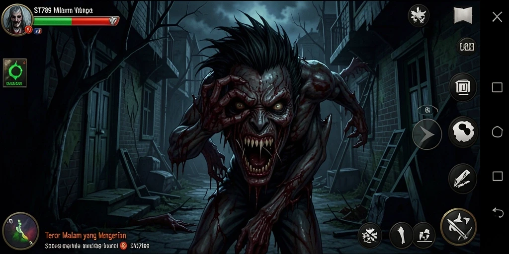 Tangkapan layar gameplay ST789 yang mengerikan dan penuh ketegangan.