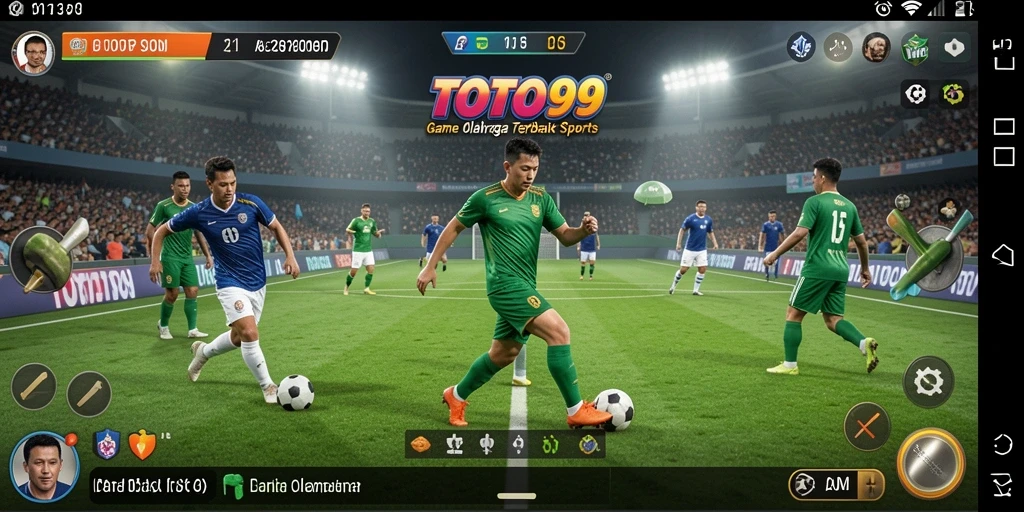 Tampilan seru dari gameplay TOTO99 yang penuh aksi olahraga.