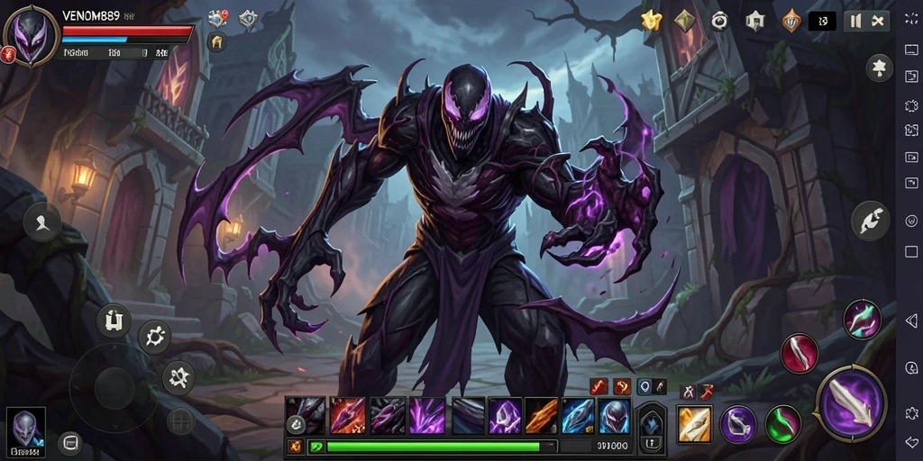 Pengambilan gambar gameplay mendebarkan dari VENOM889 ARPG.